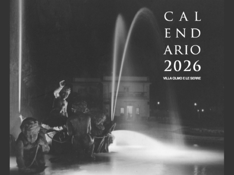 Il calendario storico del Comune di Como 2026 è dedicato a Villa Olmo e alle sue serre